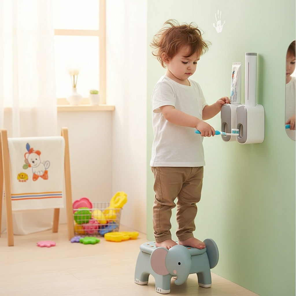 Handige Tandpastadispenser voor Badkamer