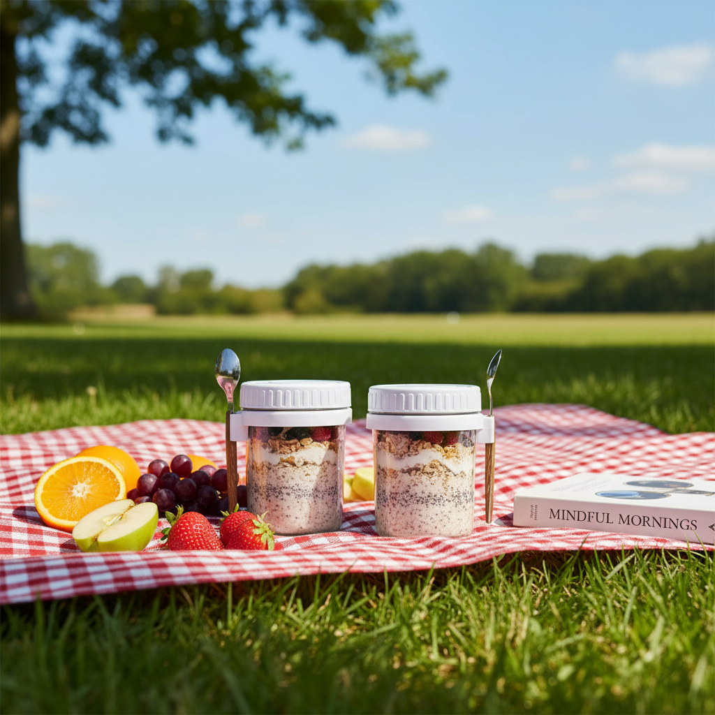 Handige Ontbijtpot met Lepel