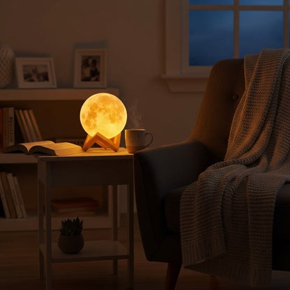 Betoverende Maanlamp met Kleuren