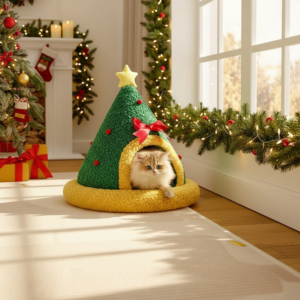 Kerstboom Kattenhuisje