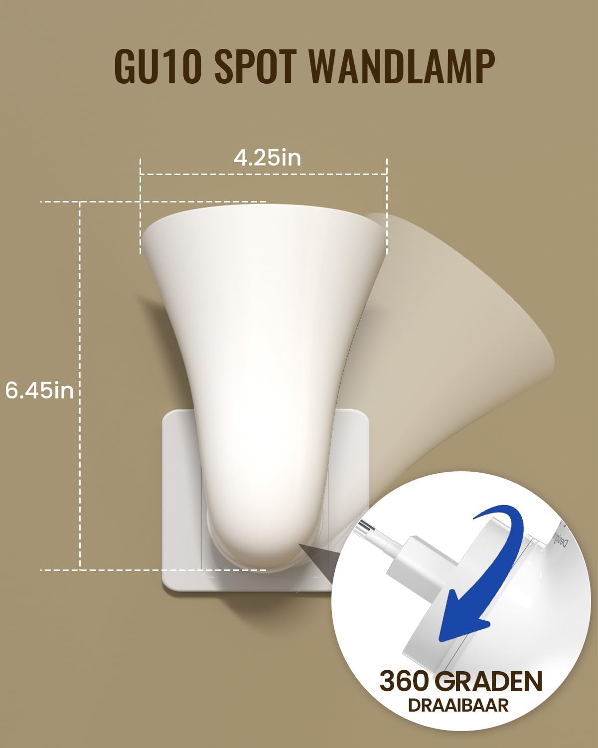 Stijlvolle Wandlamp met Stekker