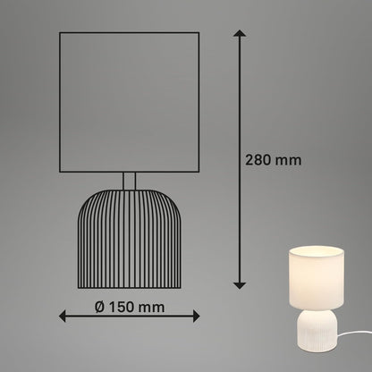 Gezellige Tafellamp met Stoffen Kap