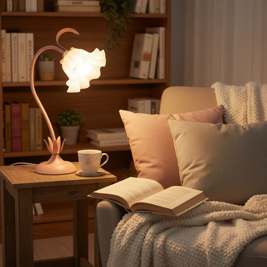 Bloemige Draaibare Bedlamp