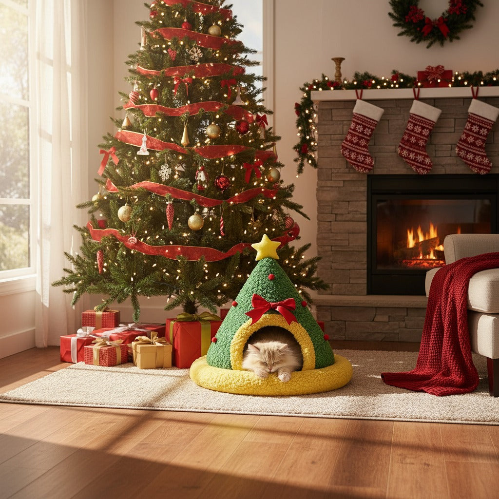 Kerstboom Kattenhuisje