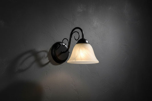 Zwarte Rustieke Wandlamp