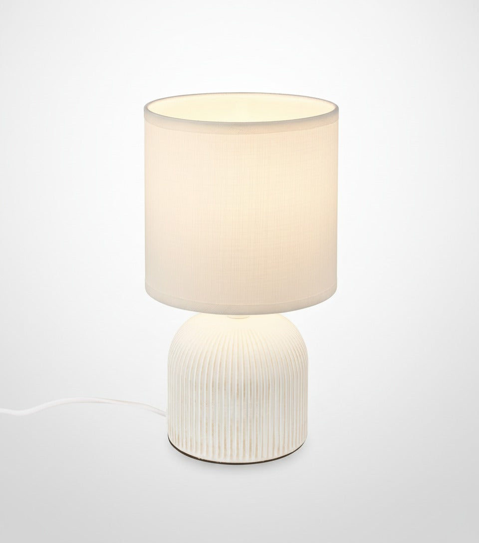 Gezellige Tafellamp met Stoffen Kap