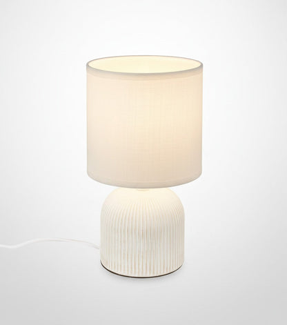 Gezellige Tafellamp met Stoffen Kap