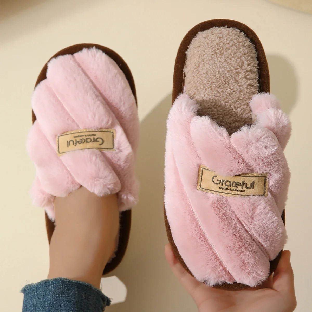 Warme Winterpantoffels voor Dames