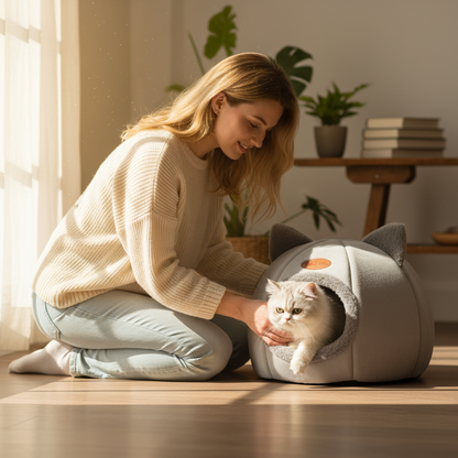 Knusse Winter Slaaphut voor Huisdieren