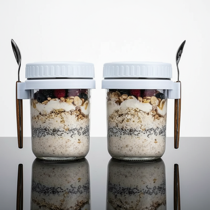 Handige Ontbijtpot met Lepel