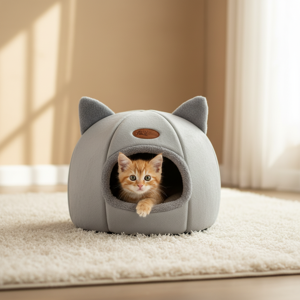 Knusse Winter Slaaphut voor Huisdieren