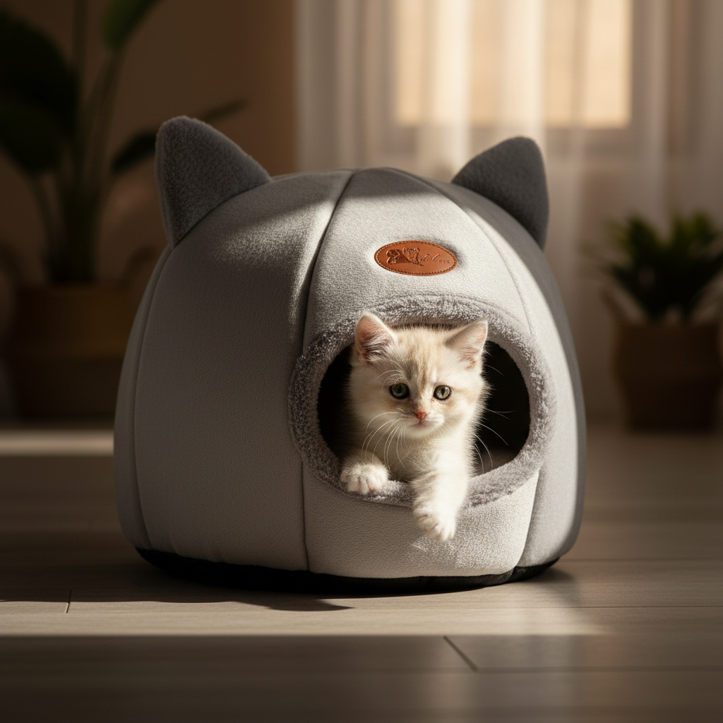 Knusse Winter Slaaphut voor Huisdieren