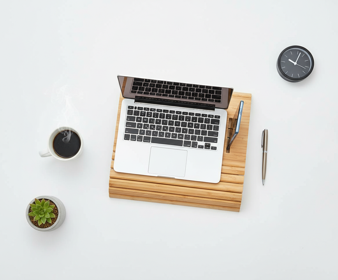 Handige Bamboe Banktafel