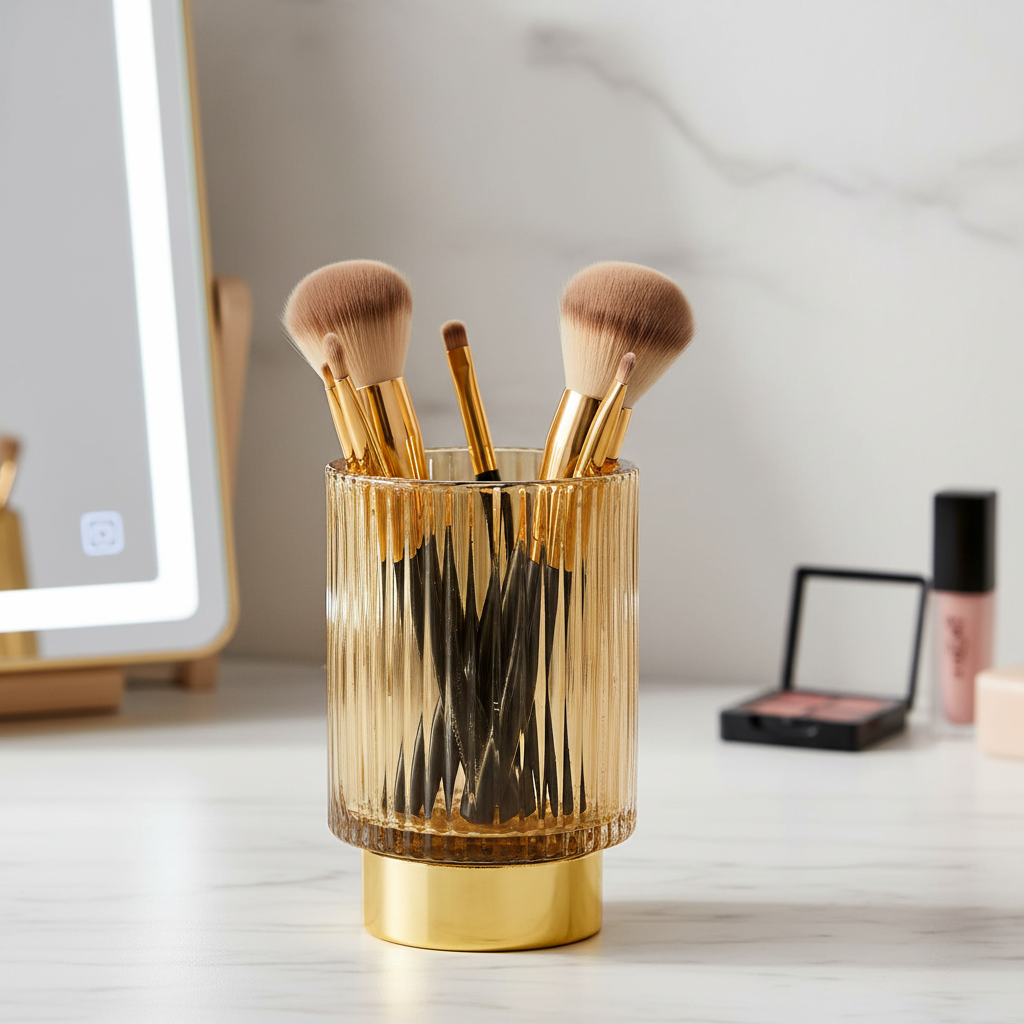 Kristallen Make-up Borstelhouder