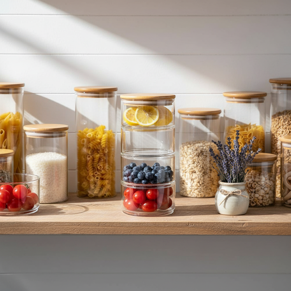 Glazen Voorraadpotten Set