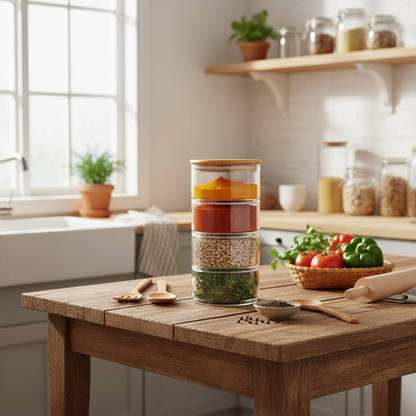 Glazen Voorraadpotten Set