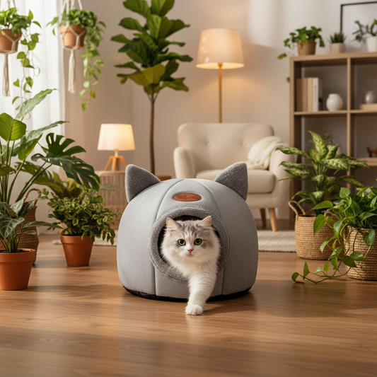 Knusse Winter Slaaphut voor Huisdieren