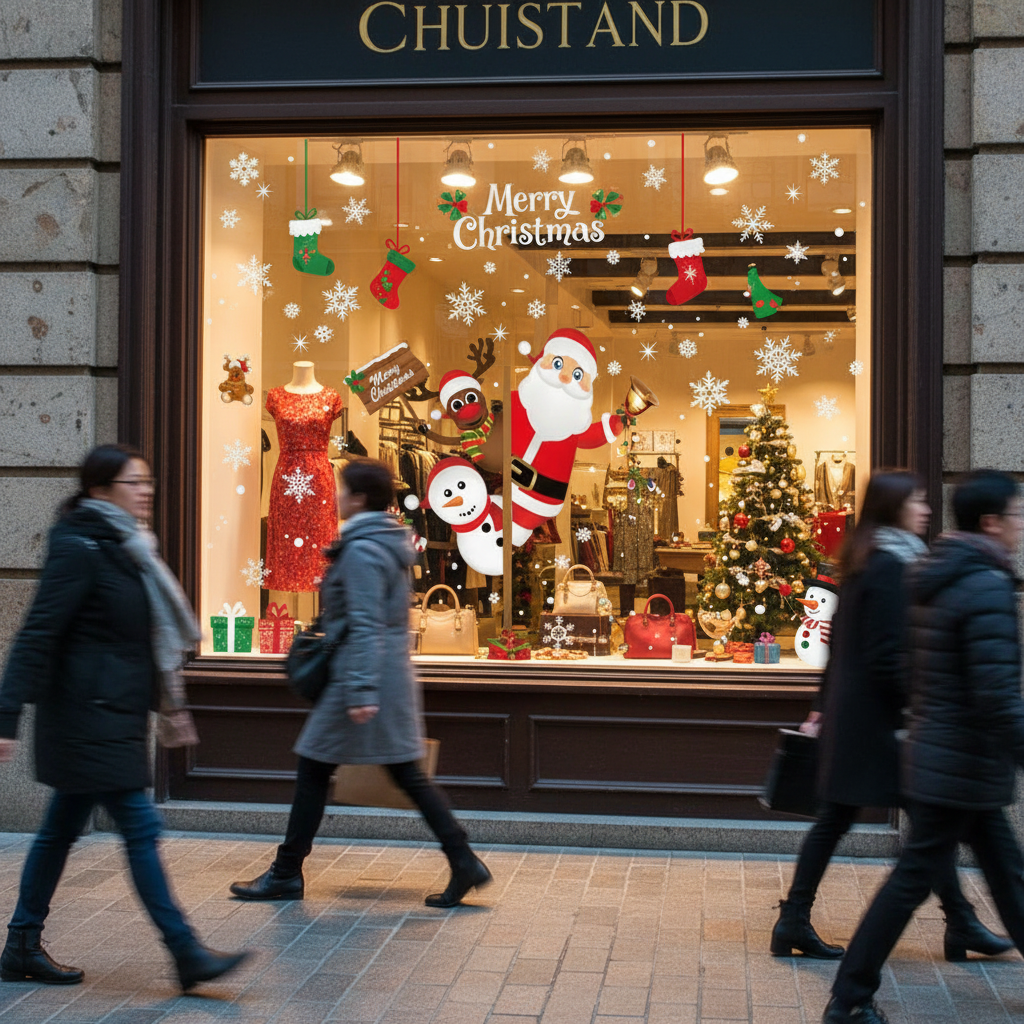 Kerstvensterstickers voor Thuis