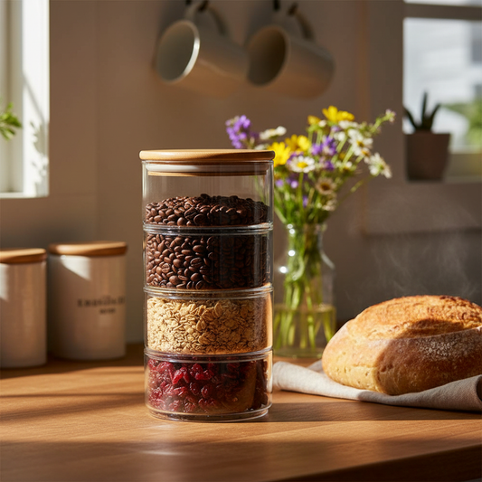 Glazen Voorraadpotten Set