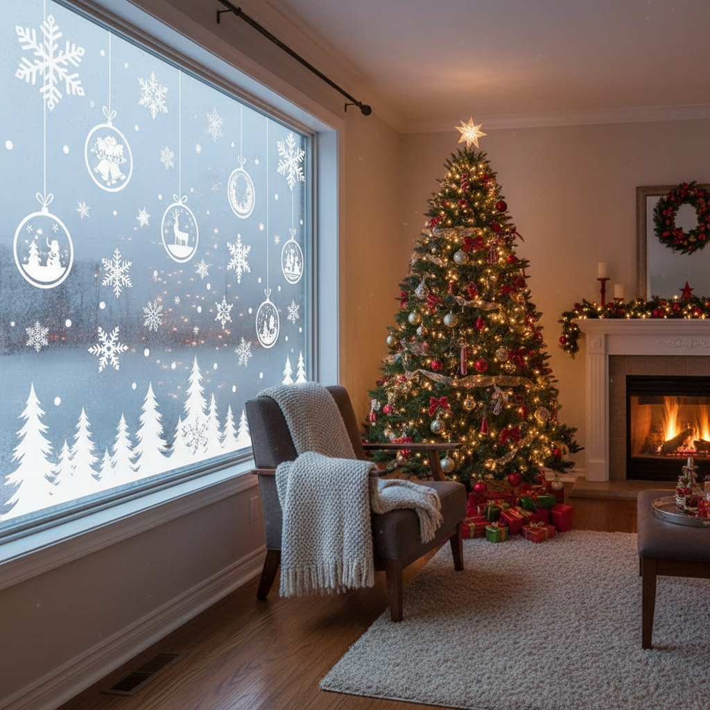 Kerstvensterstickers voor Thuis