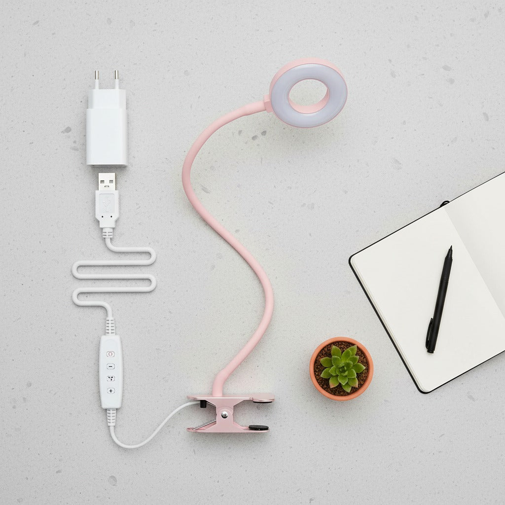 Leeslamp met USB-oplader