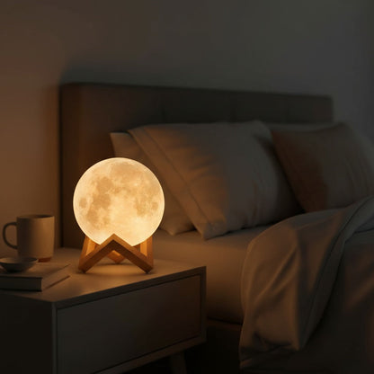 Betoverende Maanlamp met Kleuren
